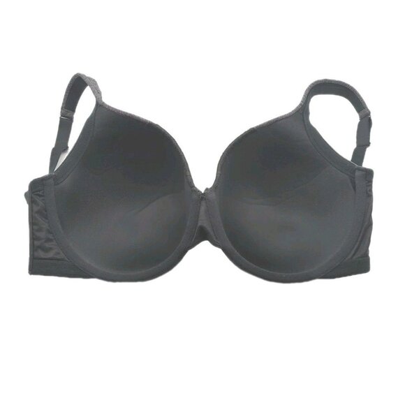 Lane Bryant Cacique Women Bra Full Coverage Lightly Lined 38F Gray Black w/Lace - Picture 8 of 10